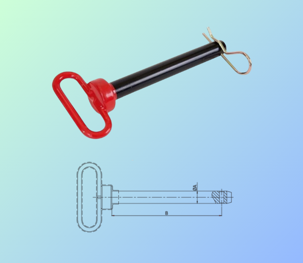 RED HANDLE HITCH PIN