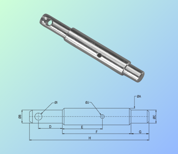 DOUBLE IMPLEMENT MOUNTING PIN (TYPE- A)